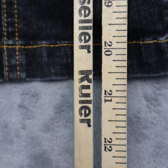 Gloria Vanderbilt Jacket Womens M Black Denim Long Sleeve Two Button Outwear - Picture 7 of 16